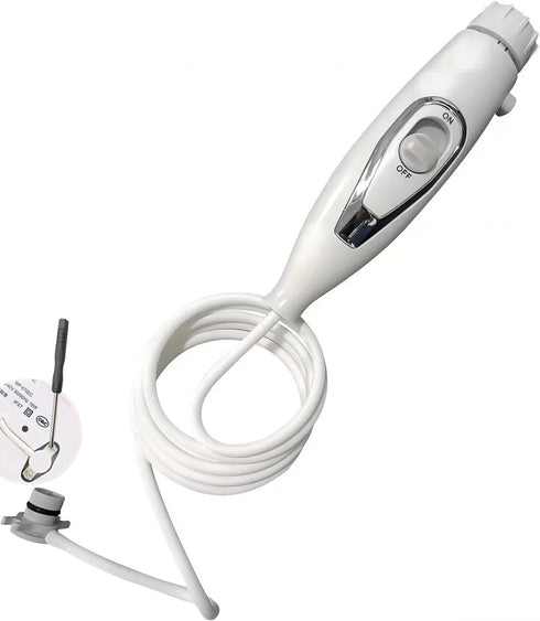 Replacement Hose and Handle Parts for Waterpik WP100, WP-450, WP-660, WP-900 Ultra Water Flosser (1 Handle, 1 Hose)