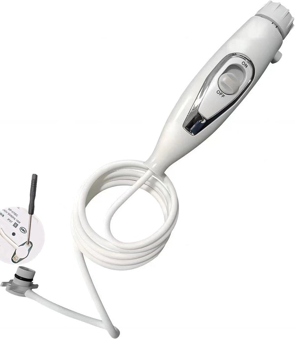 Replacement Hose and Handle Parts for Waterpik WP100, WP-450, WP-660, WP-900 Ultra Water Flosser (1 Handle, 1 Hose)