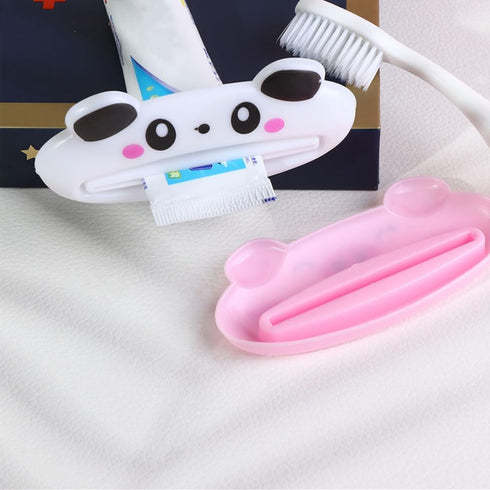 ZGLUZP Cartoon Animal Design Plastic Toothpaste Tube Squeezers, Easy Toothpaste Dispenser Useful Toothpaste Rolling
