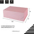 Upgrade 1PCS Pink Gift Box 9.5x7x4 Inches, Sturdy Foldable Magnetic Closure Storage Box for Gift Packaging