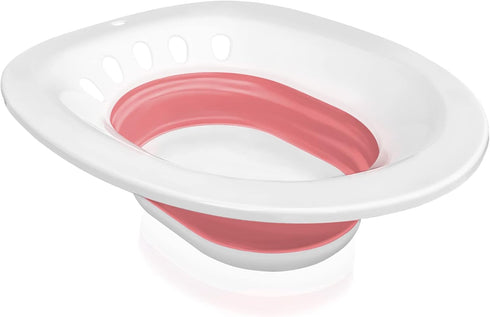Sitz Bath for Hemorrhoids, Perineal Soaking Bath for Toilet Seat, Collapsible with Storage Bag for Postpartum Care
