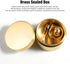 MOPFOL Brass Pills Case - Multifunctional Water Proof Sealed Storage Container for Home, Tea Leaves & Jewelry, Travel
