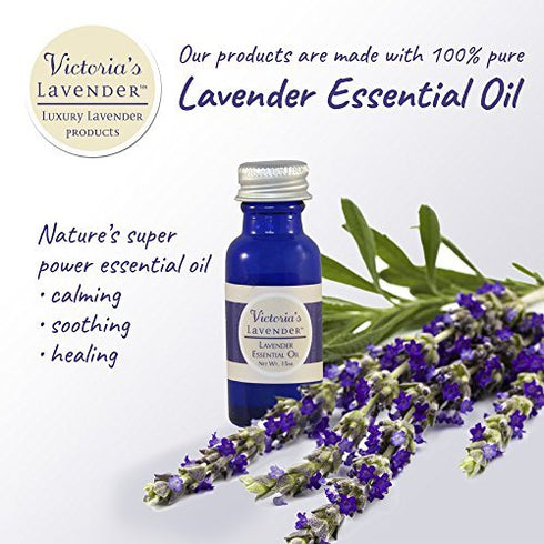 Victoria's Lavender Aromatherapy Pillow and Linen Mist - Soothing Lavender Essential Oil, Bed and Pillow Spray (8 oz