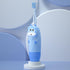 Set 4pcs 2 UKCOCO S Electric Toothbrush Sonic Toothbrush with Blue Brush Heads USB Rechargeable Suitable for Oral Care