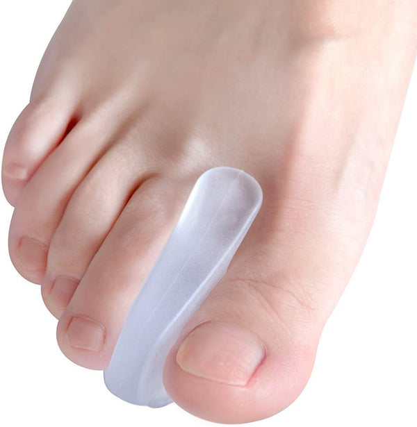 Welnove Toe Separators for Bunions, Gel Overlapping Toe Spacers, Bunion Corrector for Pain Relief, 10 Pack