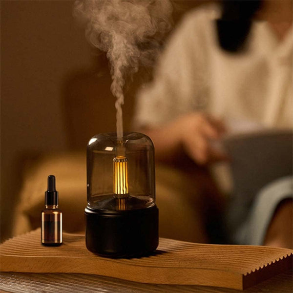 MAGICKK Essential Oil Diffuser, 120ml Aroma Ultrasonic Nebulizing Cool Mist Humidifier, USB Power