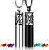 Essential Oil Diffuser Necklaces for Women, 2PCS Stainless Steel Locket Pendant with 20 Felt Pads, Gift Set