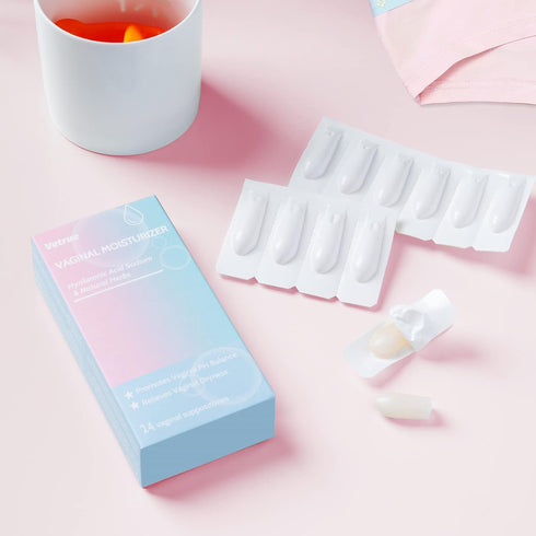 vetrue (24 Intimate Moisturizer, Vaginal Suppository for Dryness & Discomfort, Feminine Long Lasting Hydration Support