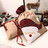 Yordearly 2Pcs Santa Sack Bags - Large Christmas Cloth Bag with Drawstring, 16" X 22" Reusable Present Storage