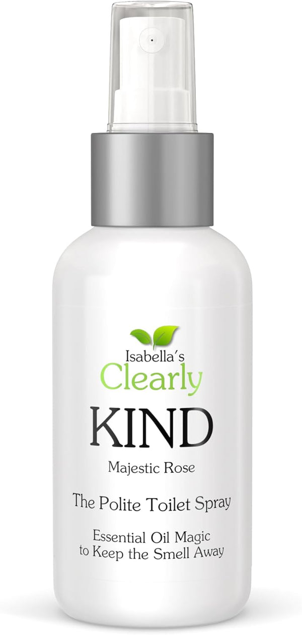 Clearly KIND, The Polite Odor Eliminator Toilet Spray, 4 Oz, 100% Natural Bathroom Spray