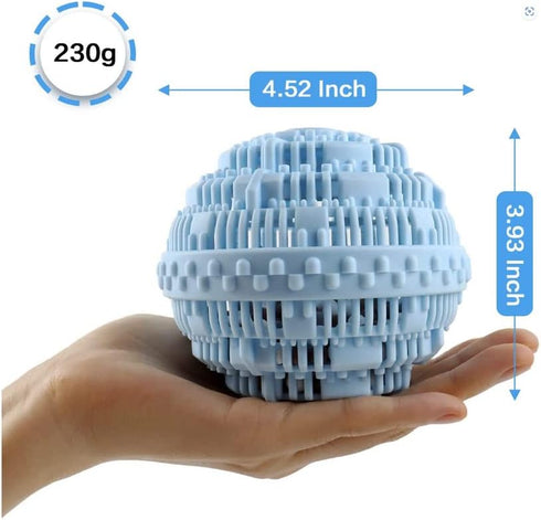 2pcs Laundry Ball, Natural Non-Chemical Detergent Laundry Balls, Eco-Friendly Wash Ball for 2000 Washings