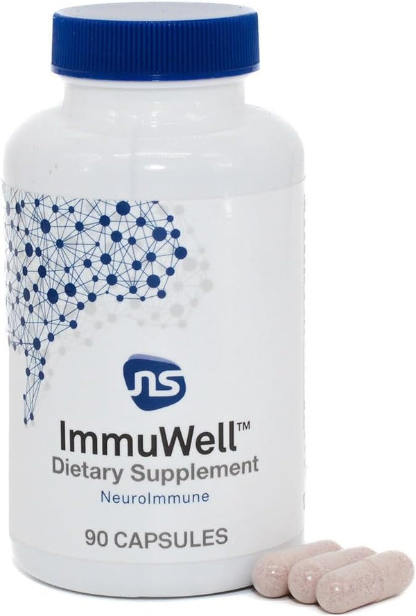 NeuroScience ImmuWell - Balanced Immune Response, Energy & Mood Support with Zinc, Vitamin C, D, Elderberry - 90