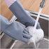 Silicone Dishwashing Gloves, Pet Grooming Rubber Scrubbing Gloves, Sponge Cleaning Brush for Housework, Cars, Dogs