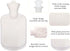 Kellegour Hot Water Bottle With Plush Waist Cover - Rubber Bag for Menstrual Cramps, Pain Relief, Neck, Shoulder, Back