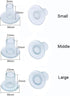 9 Pairs Clear High Heel Protectors - Heel Stoppers for Wedding Mates Bridesmaid (Small/Middle/Large)