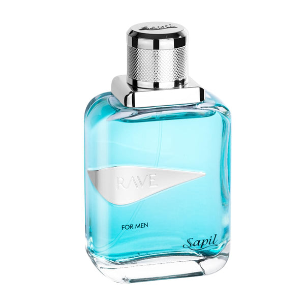 Sapil Perfumes “Rave for Men” EDT Spray - Long-lasting Fresh Spicy Aromatic Scent, 3.4 Oz (100 ml)