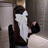 Large Hair Bow Clips for Women Girls, Silky Satin Hair Barrettes with Long Ribbon Tail, White Hair Bows Slides
