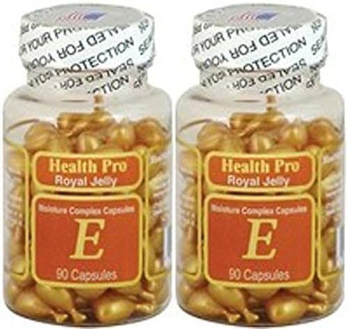 Nu-Health 90 (Pack 2) Vitamin E Skin Oil Royal Jelly, Softgels