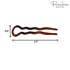 Parcelona French Sleek Tortoise Shell Large Hair Pin Sticks, 3 1/2" Celluloid, Set of 2 for Women and Girls