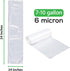 C&S Event Supply Co. Clear 7-10 Gallon Trash Bags - Un-Scented Disposable Garbage Bags for Kitchen, Bathroom, Office