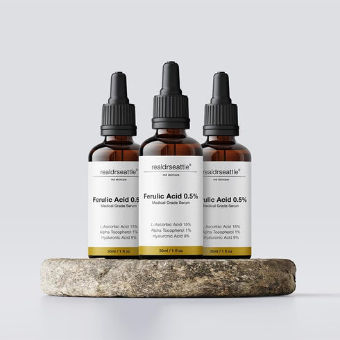 Advanced Skincare Serum, Non-Greasy Organic Formula, 15% Vitamin C, 1% Vitamin E, 0.5% Ferulic, 9% Hyaluronic Acid