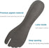 2 Pairs Pigskin Flip Flop Inserts Anti-Slipping, Flip Flop Cushion Insoles for Thong Pain Relief, Self Adhesive Arch Support Sandal Insoles Slippers Insert Black Gray, L, 8.5-11.5