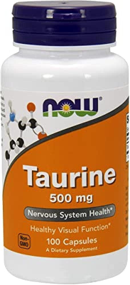 Taurine 500mg Capsules, 100 CT by NOW FOODS