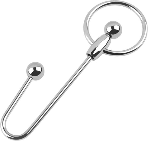 Set 3PCS Male Metal Urethral Sounding Penis Plug Urethral Sounds Toys Different Style Penis Plug with Penis Cock Ring