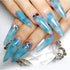 YIMART 500pcs/pack Stiletto False Nails - Clear Long Almond False Nail Tips for Decoration Nails Salon (Clear Long