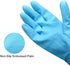 Alimat PluS 1 Pack Reusable Cleaning Gloves - Latex Free Dishwashing Gloves with Cotton Flock Liner, Waterproof