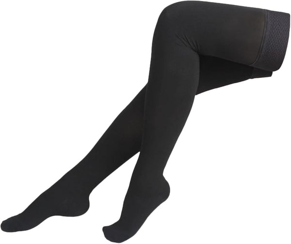 Thigh High Stockings Compression Socks Women Long Stockings Black for Varicose Veins