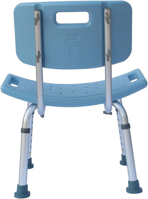 QJR Bath Chair Comfortable Shower Chair Adjustable Handicap Shower Chair Seat Bench Aluminium Alloy for Seniors Elderly