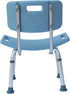 QJR Bath Chair Comfortable Shower Chair Adjustable Handicap Shower Chair Seat Bench Aluminium Alloy for Seniors Elderly