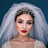 Rhinestone Bridal Headpiece, Crystal Wedding Hair Accessories for Brides and Bridesmaids