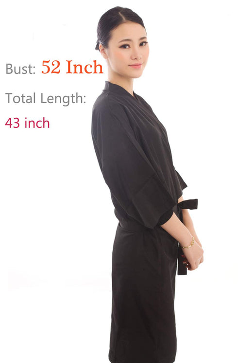 Salon Client Gown Robes Cape, Kimono Style Hair Salon Smock for Clients