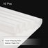 MECCANIXITY 10 Pcs Pure White Flower Wrapping Paper, 22.8"x22.8" Waterproof for DIY Crafts and Gift Packaging