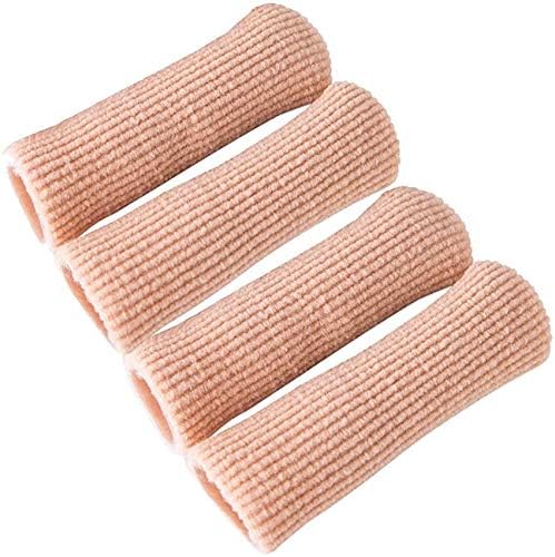 Makhry 4pcs Toe Protectors Gel Toe Caps Silicone Covers to Prevent Pain from Corn, Callus, Blisters (L)