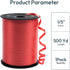 Premium Red Curling Ribbon, 1/5" Wide x 500 Yards Christmas Curling Ribbons for Gift Wrapping, Party Decoration, Balloon String, Ribbons for Florist Flower (1 Roll) by KMER LIFE
