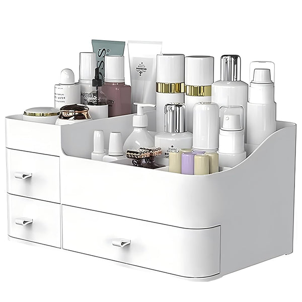 ONXE Makeup Organizer with Drawers, Large Capacity Countertop Organizer for Vanity and Bathroom Cosmetics