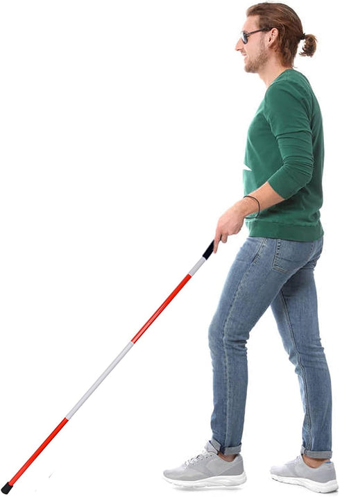 Baitaihem Folding Blind Mobility Cane for Vision Impaired and Blind Individuals