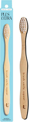 Kids Biodegradable Bamboo Toothbrush, Eco-Friendly, BPA Free Soft Bristle, Dentist-Approved by Plus Ultra