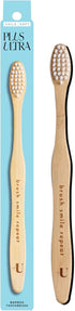 Kids Biodegradable Bamboo Toothbrush, Eco-Friendly, BPA Free Soft Bristle, Dentist-Approved by Plus Ultra