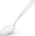 Loreso 50CT Mini Clear Plastic Dessert Spoons for Tasting Party, Ice Cream, Small Catering Supplies - Reusable BPA Free
