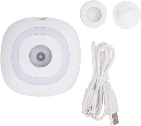 Mini Essential Oil Diffuser, Automatic Spraying Aromatherapy Diffuser with Rotating Colorful Lights and Timer Portable