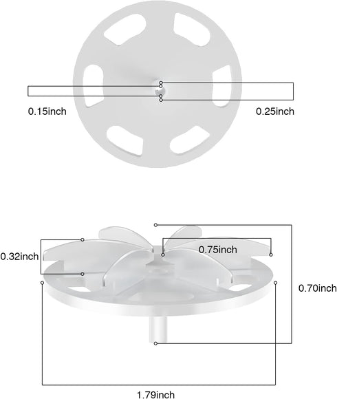 VASSON 6 Pack Fabric Shaver Replacement Blades for Dual-Head Sweater Shavers
