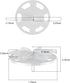 VASSON 6 Pack Fabric Shaver Replacement Blades for Dual-Head Sweater Shavers
