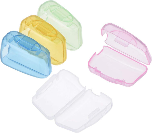 5 pcs Multicolor Travel Toothbrush Head Covers, Protective Portable Plastic Clip for Manual Toothbrush, Household Travel