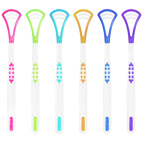 Tongue Scraper Cleaner Soft Tongue Scraper for Healthy Oral Care, 6PCS Tools for Adults and Kids