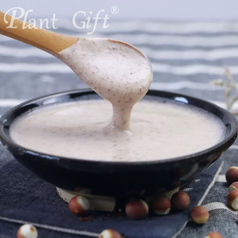 Plant Gift 100% 100G/3.25oz Pure Euryales Semen Powder Natural Gorgon Fruit Flour, Great Flavor for Drinks,Adds Flavor