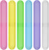 48PCS Portable Plastic Toothbrush Cases in Six Colors, Dust-proof Holder for Daily and Travel Use